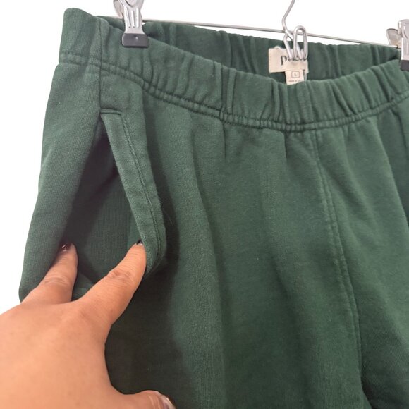 Pact Dark Green Cotton Tapered Sweatpant Jogger Pants Womens Large - Picture 3 of 5